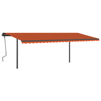 Thumbnail for Automatische Markise mit LED & Windsensor 6x3 m Orange & Braun