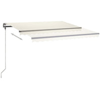 Thumbnail for Gelenkarmmarkise Einziehbar mit LED 4x3,5 m Cremeweiß