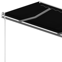 Thumbnail for Gelenkarmmarkise Automatisch mit Pfosten 4x3,5 m Anthrazit