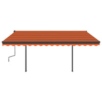 Thumbnail for Automatische Markise mit LED & Windsensor 4,5x3,5m Orange Braun