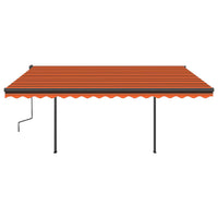 Thumbnail for Automatische Markise mit LED & Windsensor 5x3,5 m Orange Braun