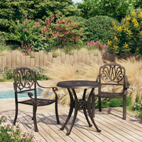 Thumbnail for 3-tlg. Bistro-Set Aluminiumguss Bronzen