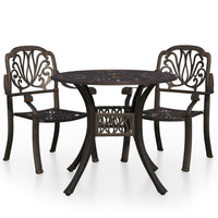 Thumbnail for 3-tlg. Bistro-Set Aluminiumguss Bronzen