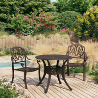 Thumbnail for 3-tlg. Bistro-Set Aluminiumguss Bronzen