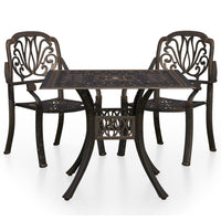 Thumbnail for 3-tlg. Bistro-Set Aluminiumguss Bronzen