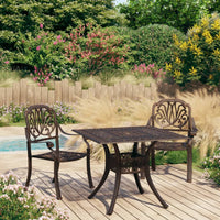 Thumbnail for 3-tlg. Bistro-Set Aluminiumguss Bronzen