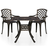 Thumbnail for 3-tlg. Bistro-Set Aluminiumguss Bronzen