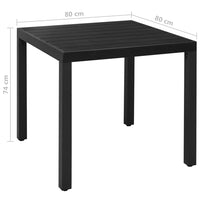Thumbnail for 5-tlg. Garten-Essgruppe Aluminium Schwarz