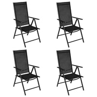 Thumbnail for 5-tlg. Garten-Essgruppe Aluminium Schwarz