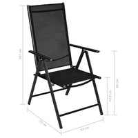Thumbnail for 5-tlg. Garten-Essgruppe Aluminium Schwarz