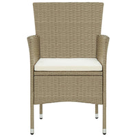 Thumbnail for 7-tlg. Garten-Essgruppe Poly Rattan Beige
