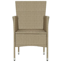 Thumbnail for 7-tlg. Garten-Essgruppe Poly Rattan Beige