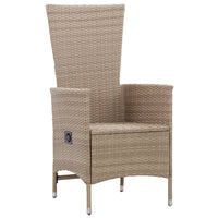 Thumbnail for 7-tlg. Garten-Essgruppe Poly Rattan Beige