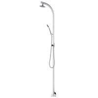Thumbnail for Gartendusche mit Brauner Bodenplatte 220 cm Aluminium