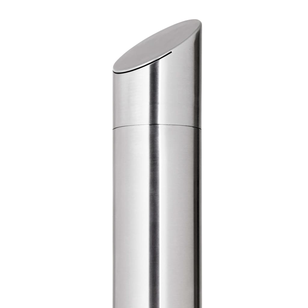 Gartendusche mit Grauer Bodenplatte 225 cm Edelstahl