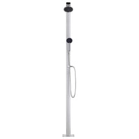 Thumbnail for Gartendusche mit Grauer Bodenplatte 220 cm Aluminium
