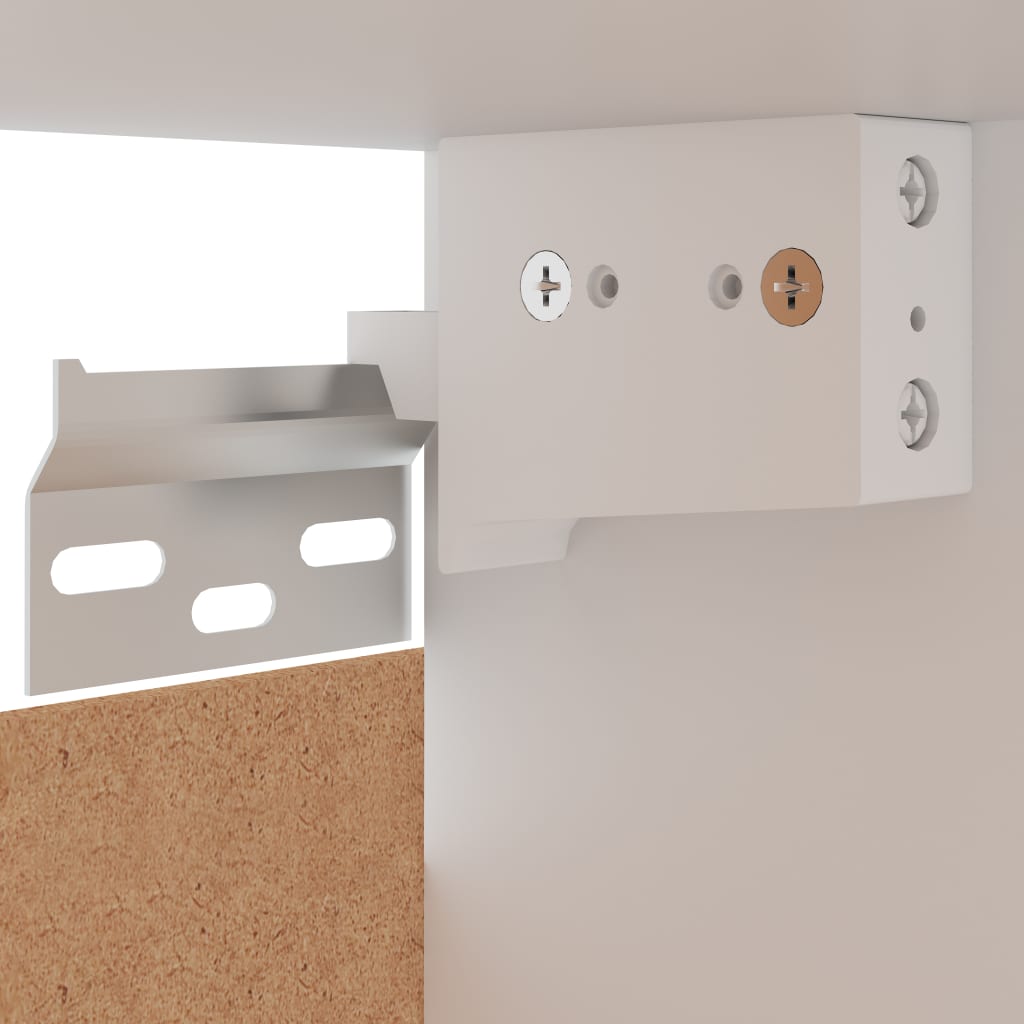Eckhängeschrank Grau 57x57x60 cm Holzwerkstoff