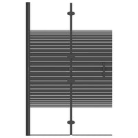Thumbnail for Faltbare Duschkabine ESG 80x140 cm Schwarz