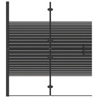 Thumbnail for Faltbare Duschkabine ESG 120x140 cm Schwarz