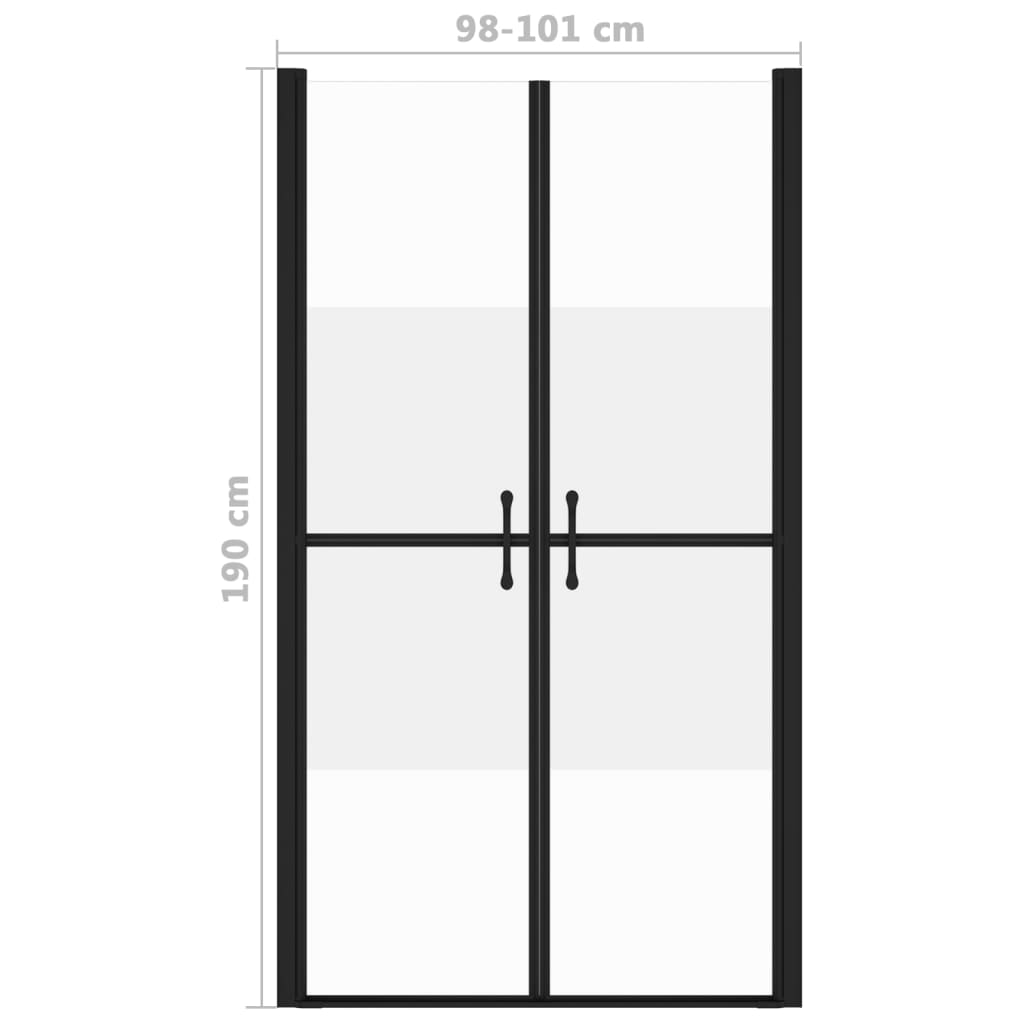 Duschtür Halb Matt ESG (98-101)x190 cm
