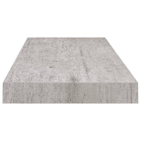 Thumbnail for Schweberegal Betongrau 60x23,5x3,8 cm MDF