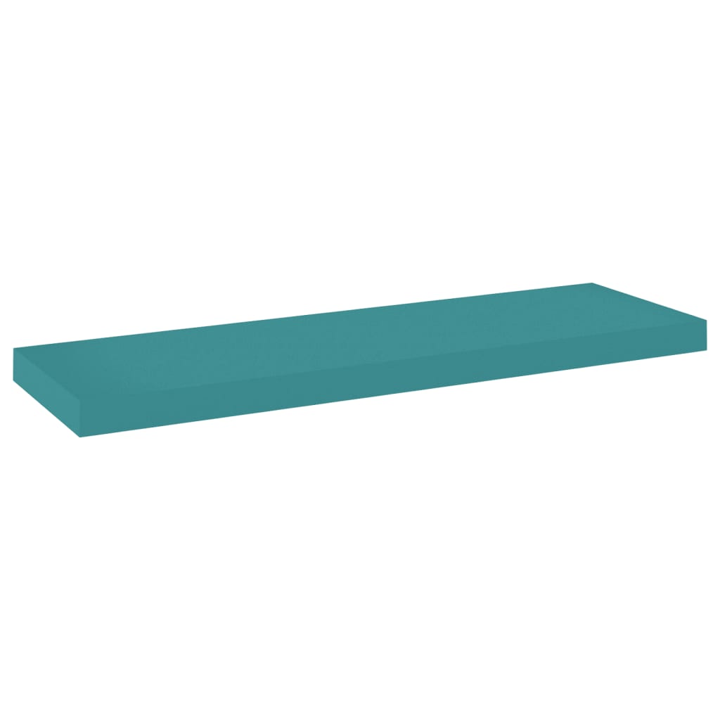 Schweberegale 2 Stk. Blau 80x23,5x3,8 cm MDF