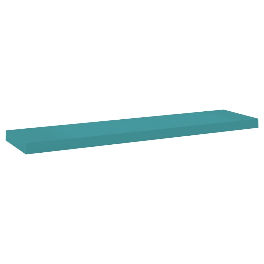 Schweberegale 4 Stk. Blau 90x23,5x3,8 cm MDF