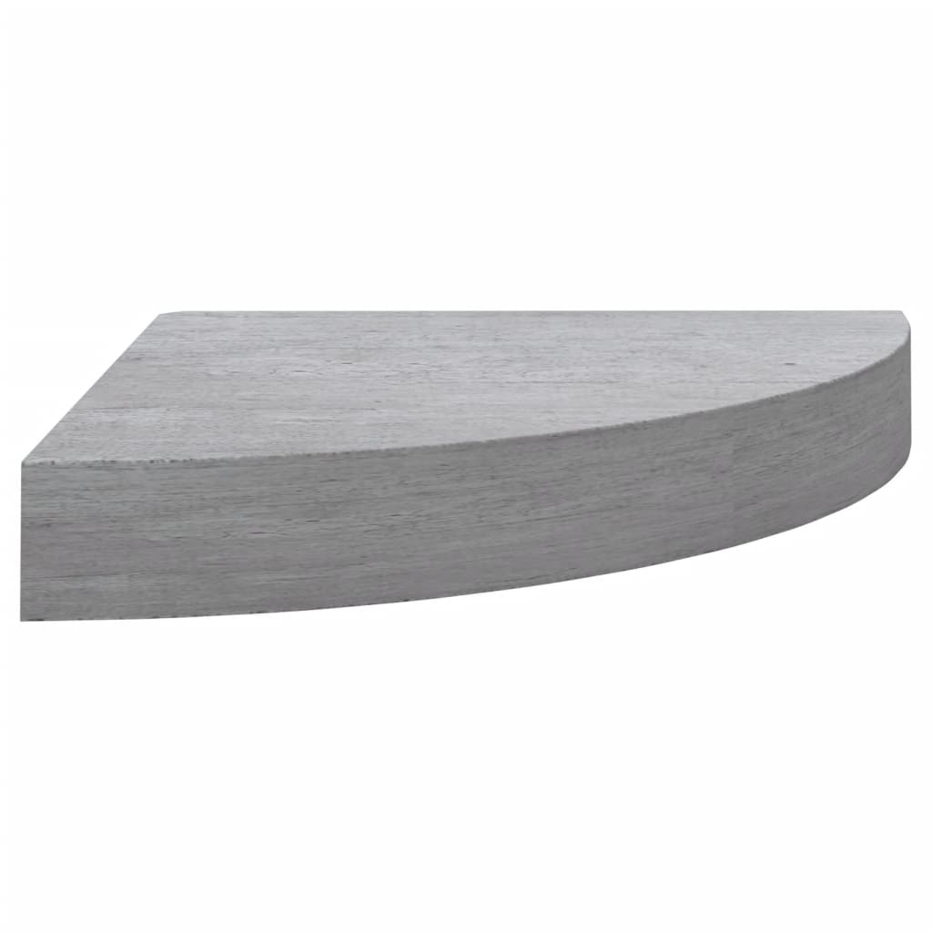 Eck-Wandregal 2 Stk. Betongrau 25x25x3,8 cm MDF