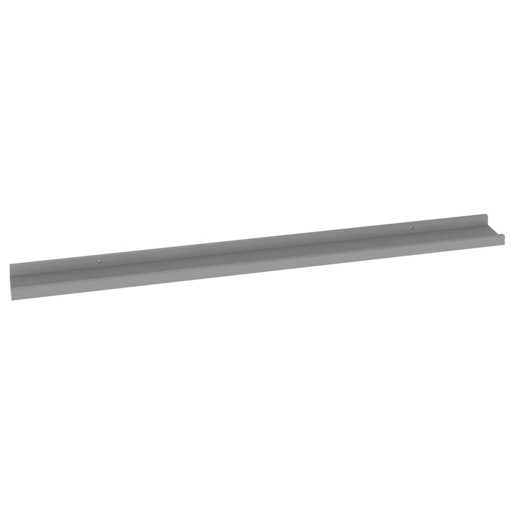 Wandregale 2 Stk. Grau 100x9x3 cm