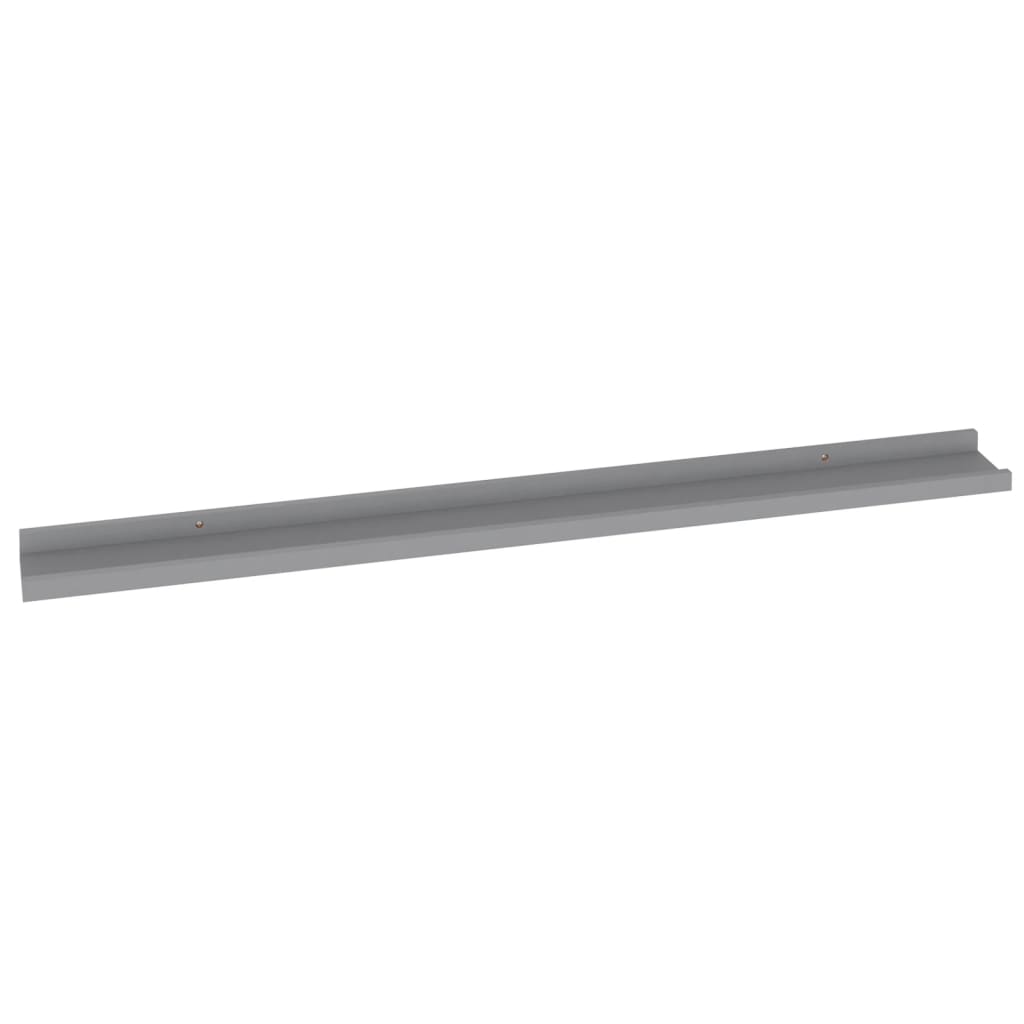 Wandregale 4 Stk. Grau 100x9x3 cm