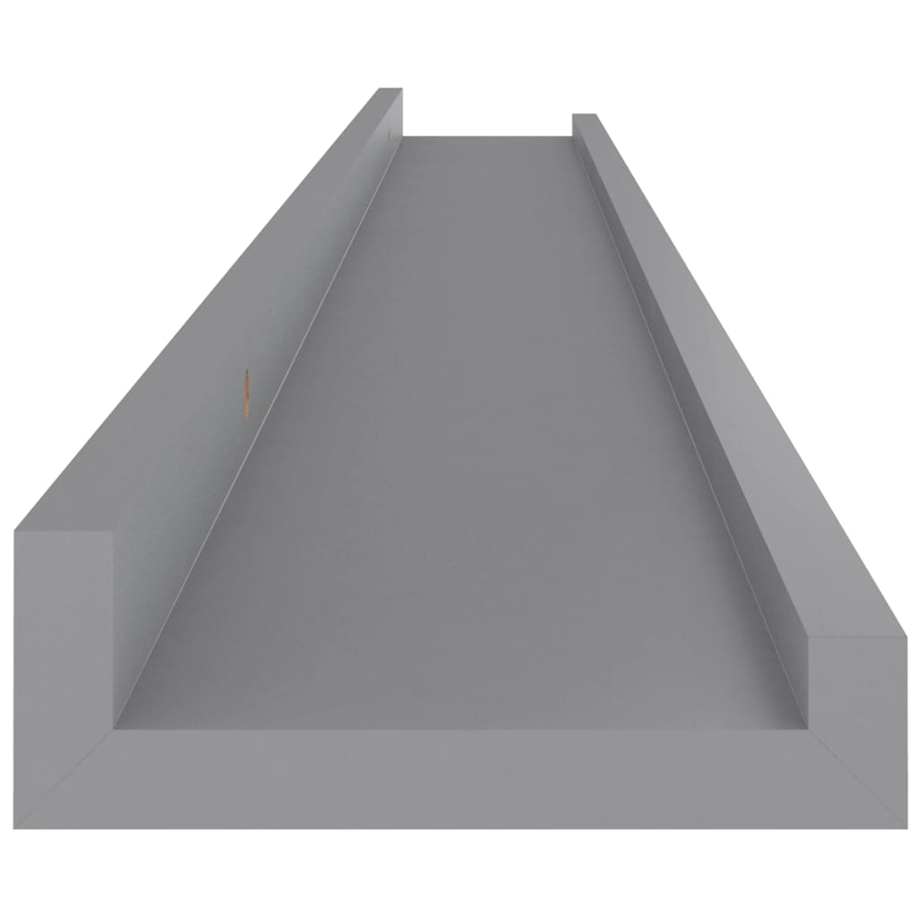 Wandregale 4 Stk. Grau 100x9x3 cm