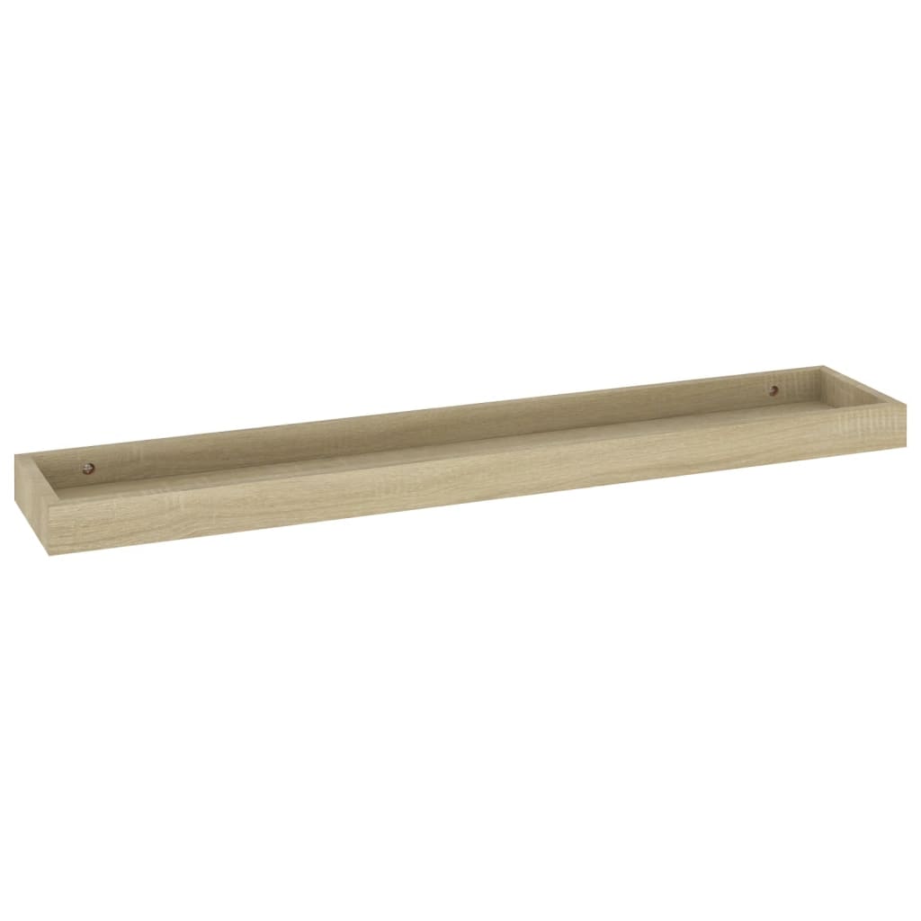 4 Stk. Wandregale Loggia 80x15x4 cm MDF Eichen-Optik