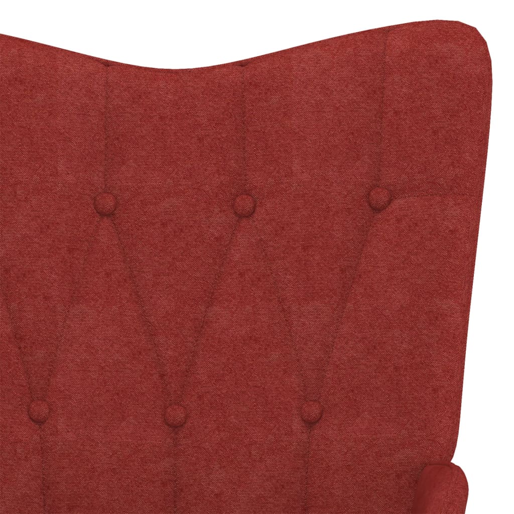 Relaxsessel Weinrot Stoff