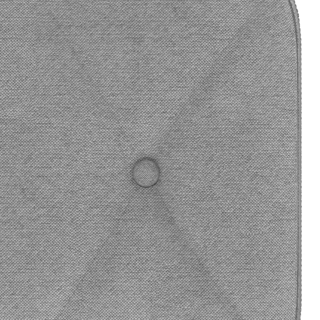 Relaxsessel mit Hocker Hellgrau Stoff