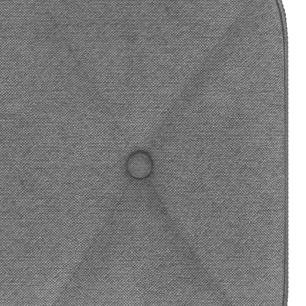 Relaxsessel mit Hocker Dunkelgrau Stoff