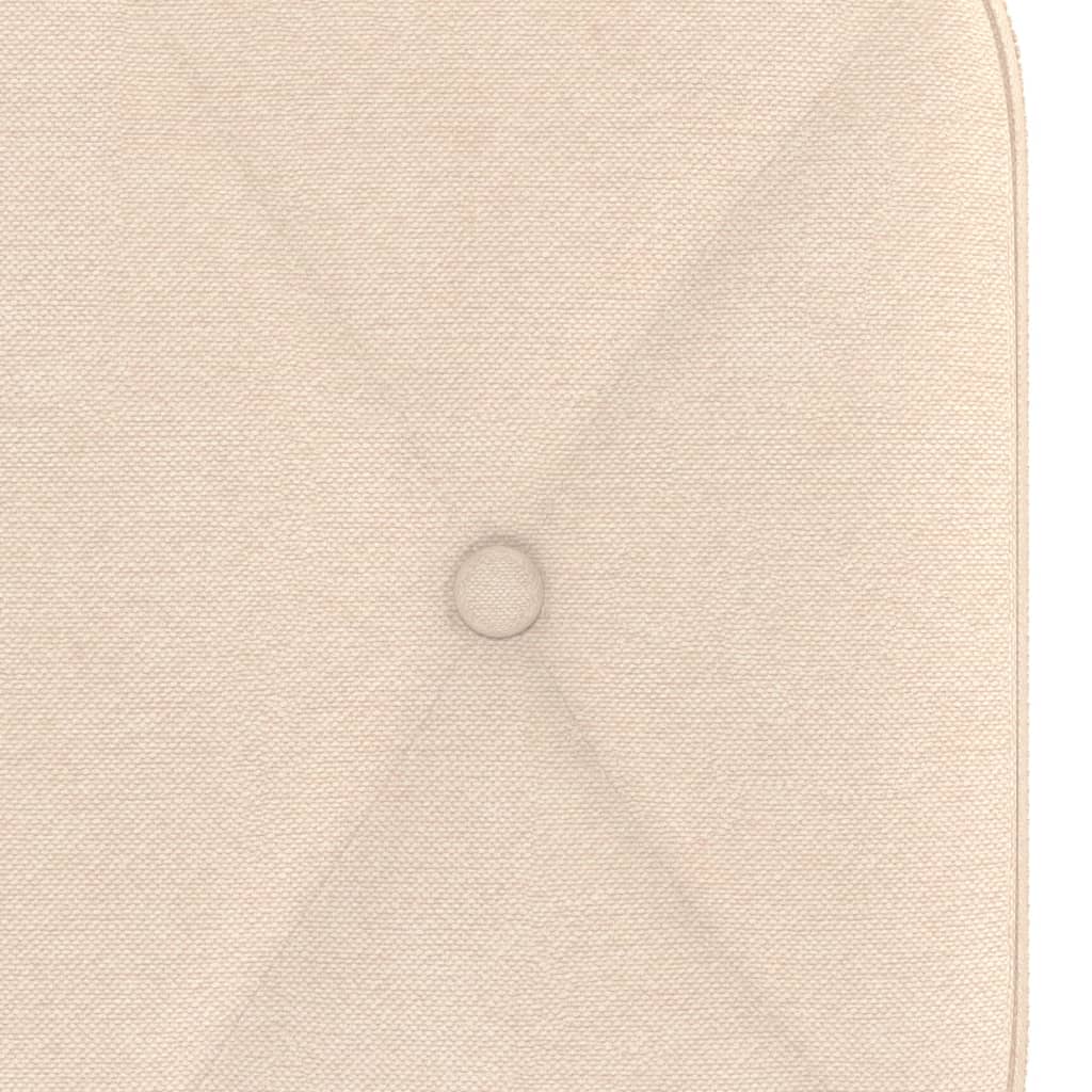 Relaxsessel mit Hocker Creme Stoff