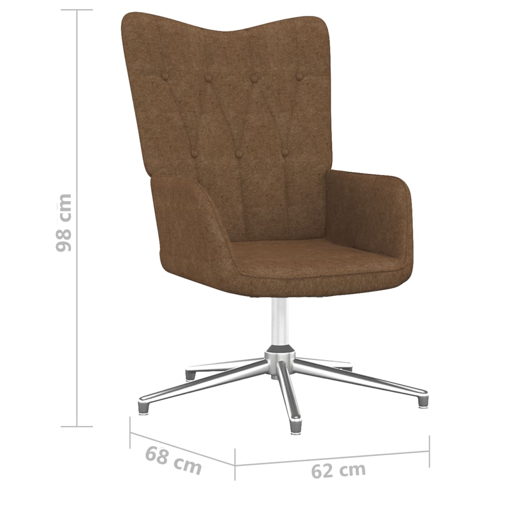 Relaxsessel Taupe Stoff