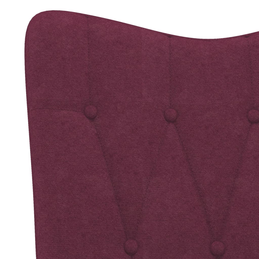 Relaxsessel mit Hocker Lila Stoff