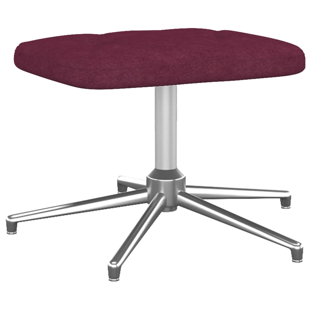 Relaxsessel mit Hocker Lila Stoff