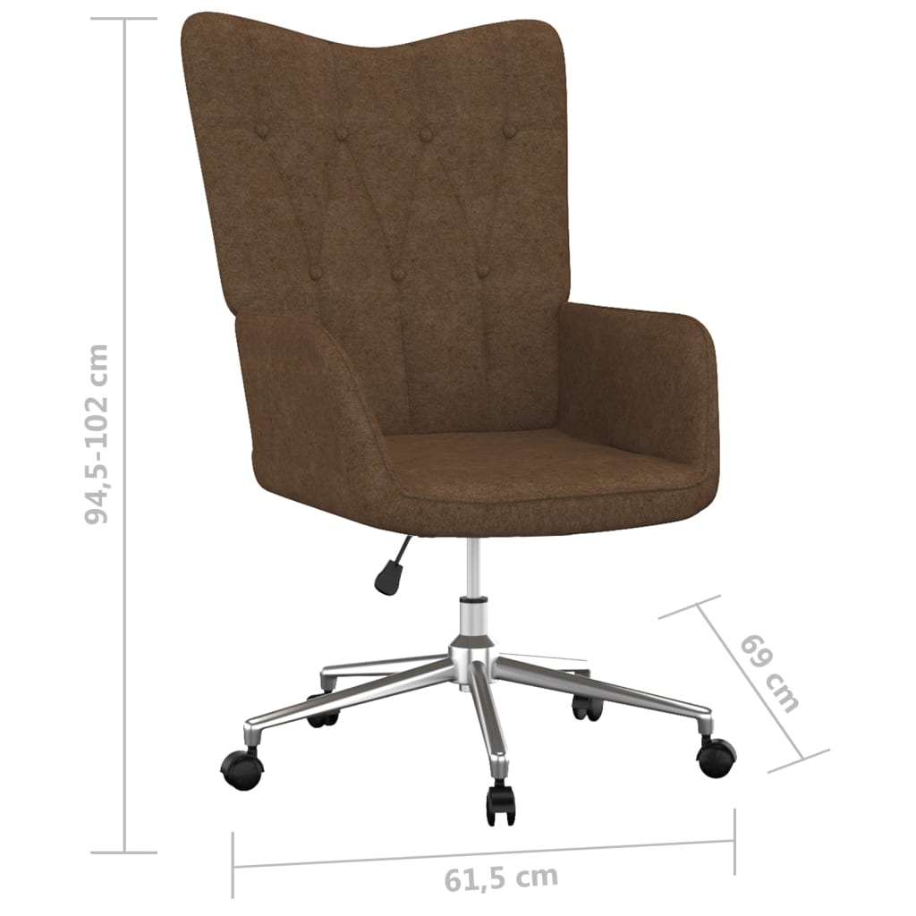 Relaxsessel Braun Stoff