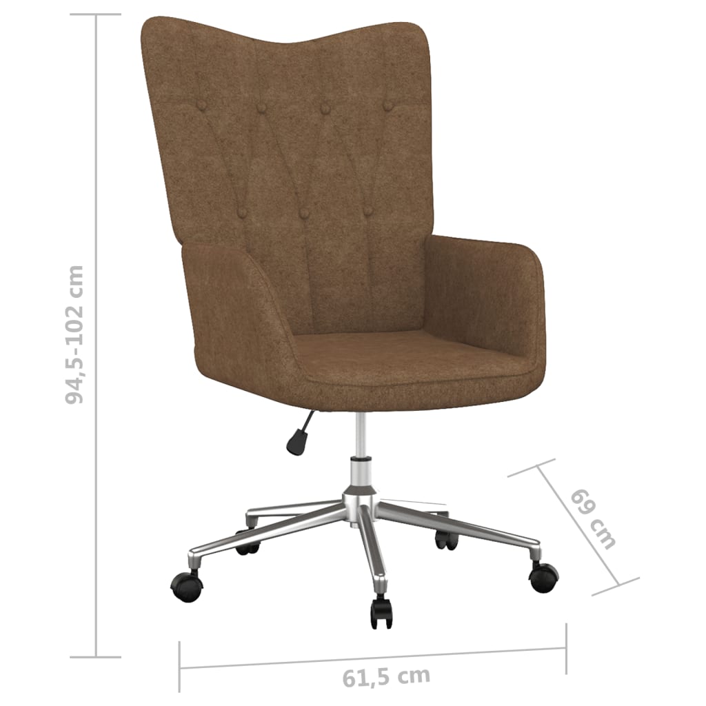 Relaxsessel Taupe Stoff