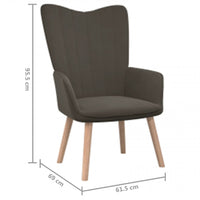 Thumbnail for Relaxsessel Dunkelgrau Samt