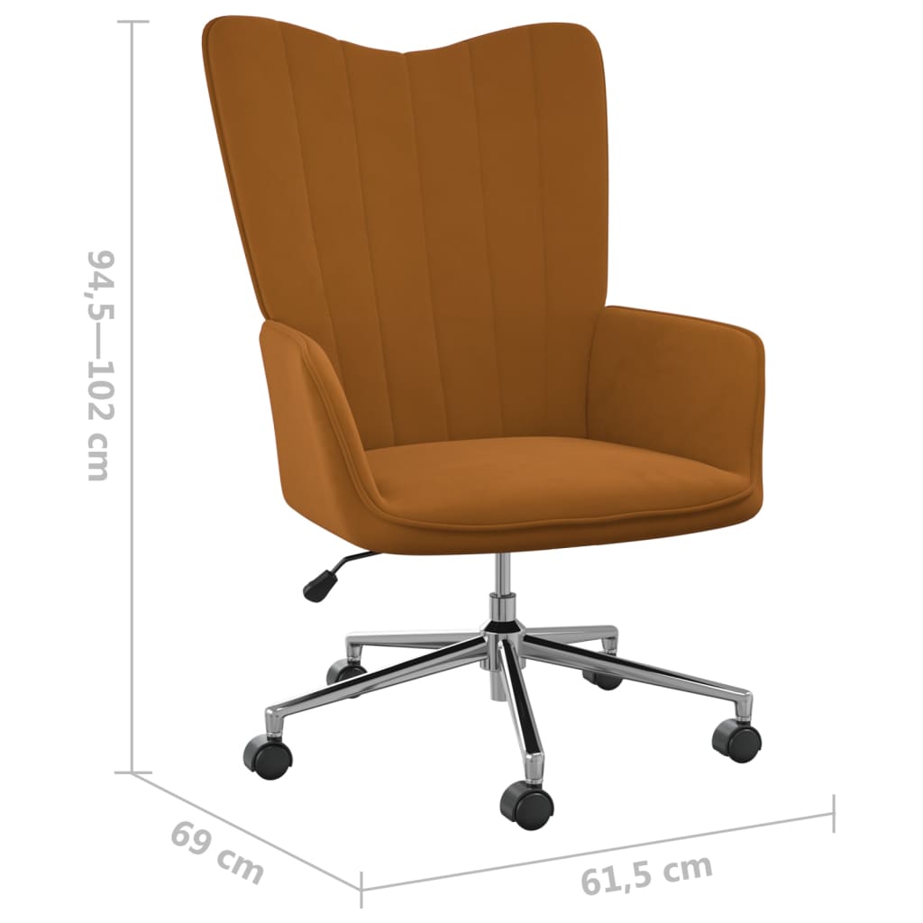 Relaxsessel Braun Samt