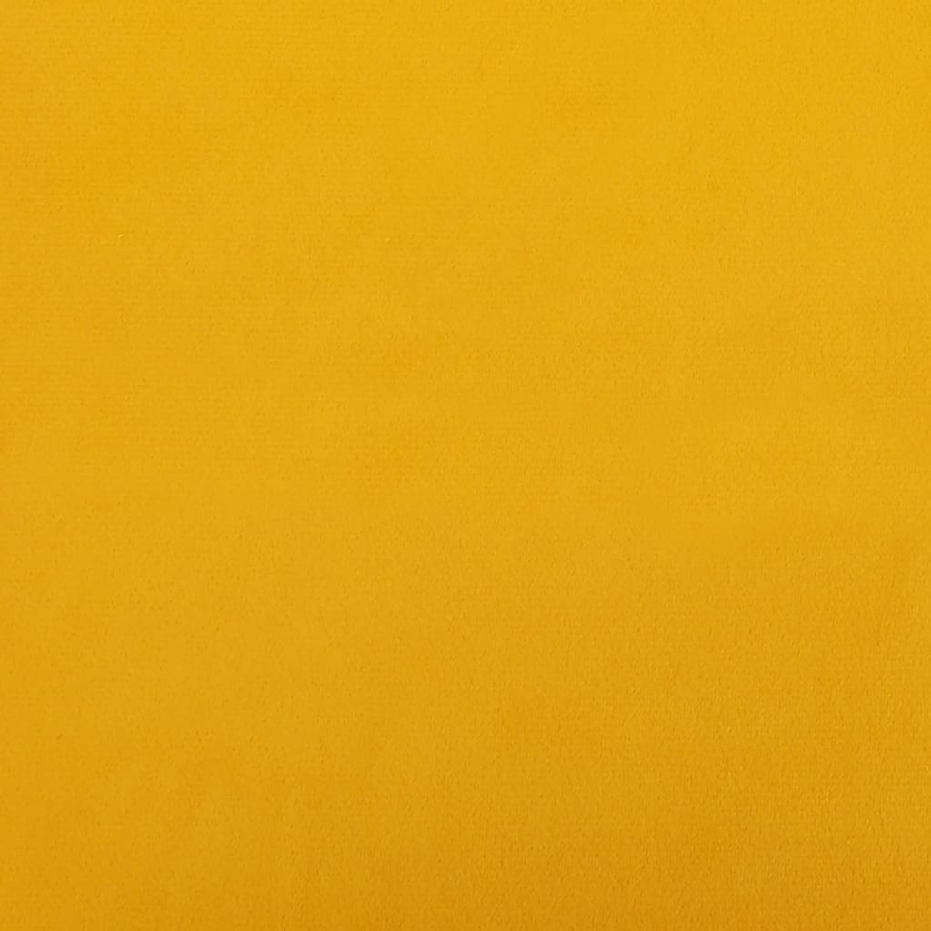 Relaxsessel Senfgelb Samt und PVC