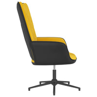 Thumbnail for Relaxsessel Senfgelb Samt und PVC