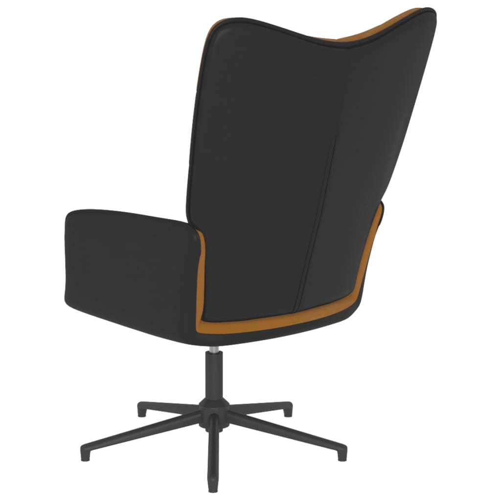 Relaxsessel Braun Samt und PVC