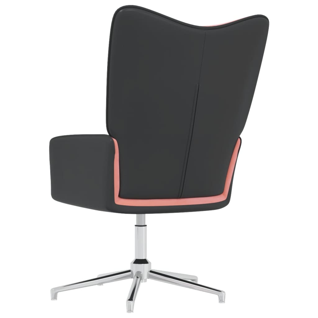 Relaxsessel Rosa Samt und PVC