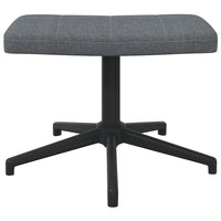 Thumbnail for Relaxsessel mit Hocker Dunkelgrau Stoff