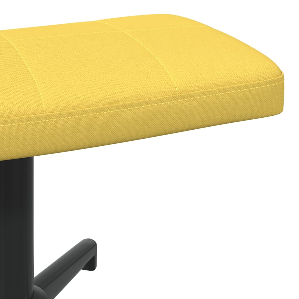 Relaxsessel mit Hocker Senfgelb Stoff
