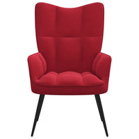 Thumbnail for Relaxsessel Weinrot Samt